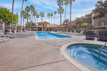 Swimming pool at Bella Terra Apartments for rent in Vista, CA, 92081